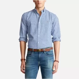 Image of Polo Ralph Lauren Oxford Cotton Long-Sleeve Shirt - S