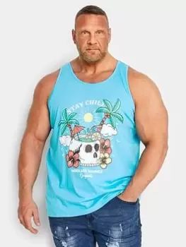 Image of BadRhino Stay Chill Blue Atoll Vest, Blue, Size 2XL, Men