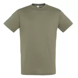 Image of SOLS Mens Regent Short Sleeve T-Shirt (L) (Khaki)