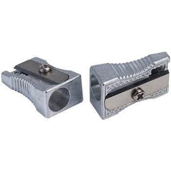 Image of Classmaster Single Hole Metal Pencil Sharpener - Tub of 50