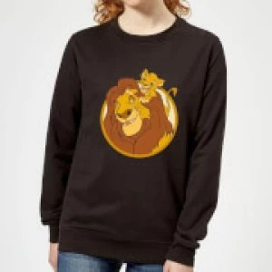 Image of Disney Mufasa & Simba Womens Sweatshirt - Black
