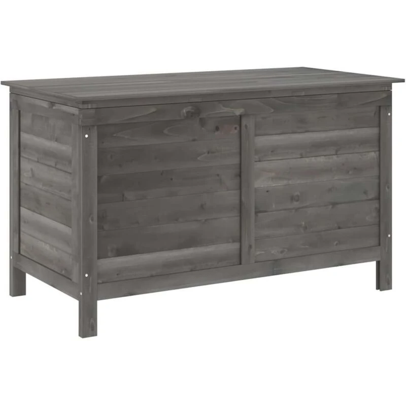 Image of vidaXL Garden Storage Box Anthracite 99x49.5x58.5cm Solid Wood Fir, Grey 364754
