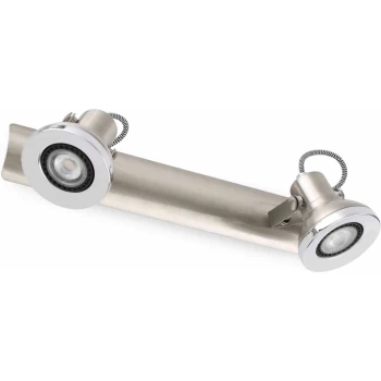 Image of Faro Ring-2 - 2 Light Indoor Adjustable Wall Spotlight Matt Nickel, GU10