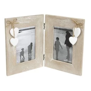 Image of Sass & Belle Ashley Farmhouse Double Standing Photo Frame
