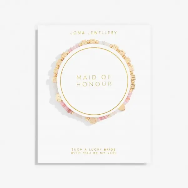 Image of Happy Little Moments Maid Of Honour Gold Plated 17.5cm Bracelet 7095