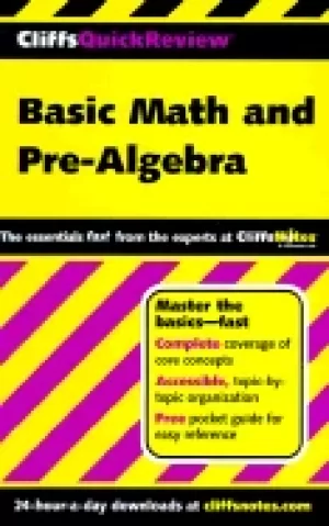 Image of cliffsquickreview basic math and pre algebra
