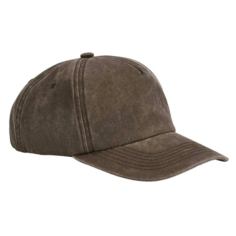 Image of Beechfield Mens Relaxed Vintage Baseball Cap in Brown Brown Male One Size