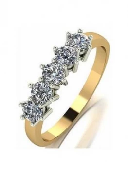 Image of Moissanite 9Ct Gold 0.75Ct Eternity Ring