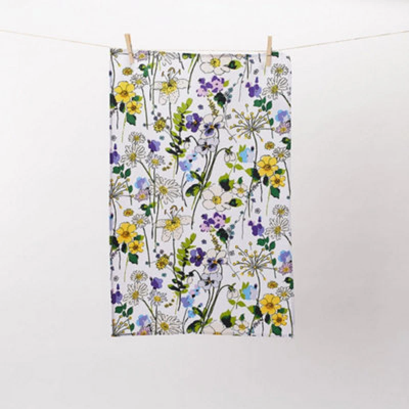 Image of Ulster Weavers 'Wildflowers' Floral 100% Cotton Tea Towel Multi
