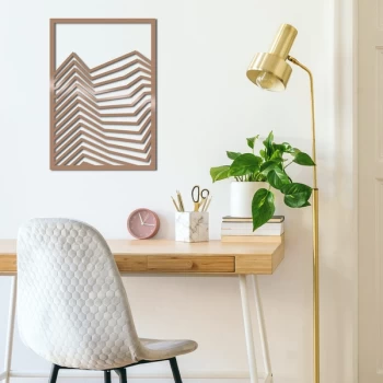 Image of L?nes - Copper Copper Decorative Metal Wall Accessory