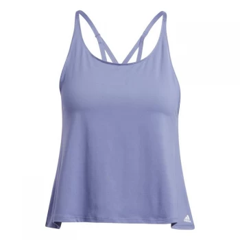 Image of adidas Yoga Tank Top Womens - Orbit Violet / Wonder White