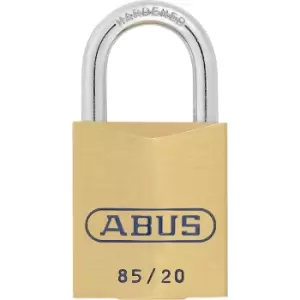Image of ABUS Padlock, 85/20 lock tag, pack of 6, brass