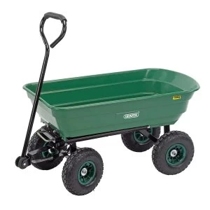 Image of Draper Garden Tipper Cart - Green