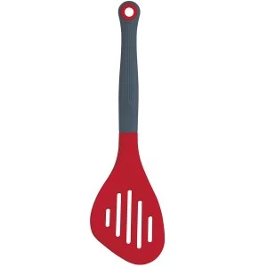 Image of KitchenCraft Colourworks Silicone Slotted Turner - Red