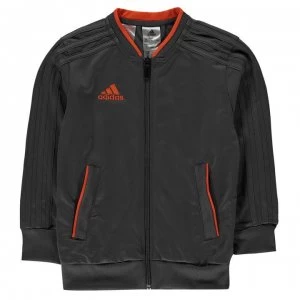 Image of adidas Condivo Polyester Jacket Junior Boys - Grey/Orange