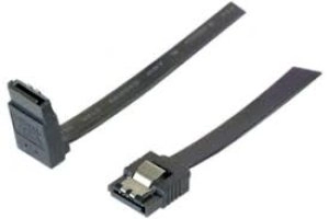 Image of 50cm 6Gbps Slim SATA Cable Angled Latch