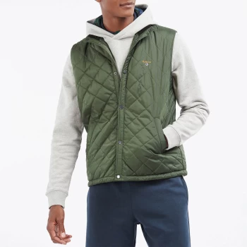Image of Barbour Mens Crest Gilet - Green - S