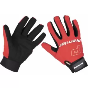 Image of Loops - pair Padded Mechanics Gloves - Large - Washable Workshop Power Tool Gloves