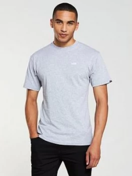 Image of Vans Left Chest Logo T Shirt Athletic Heather Size S Men