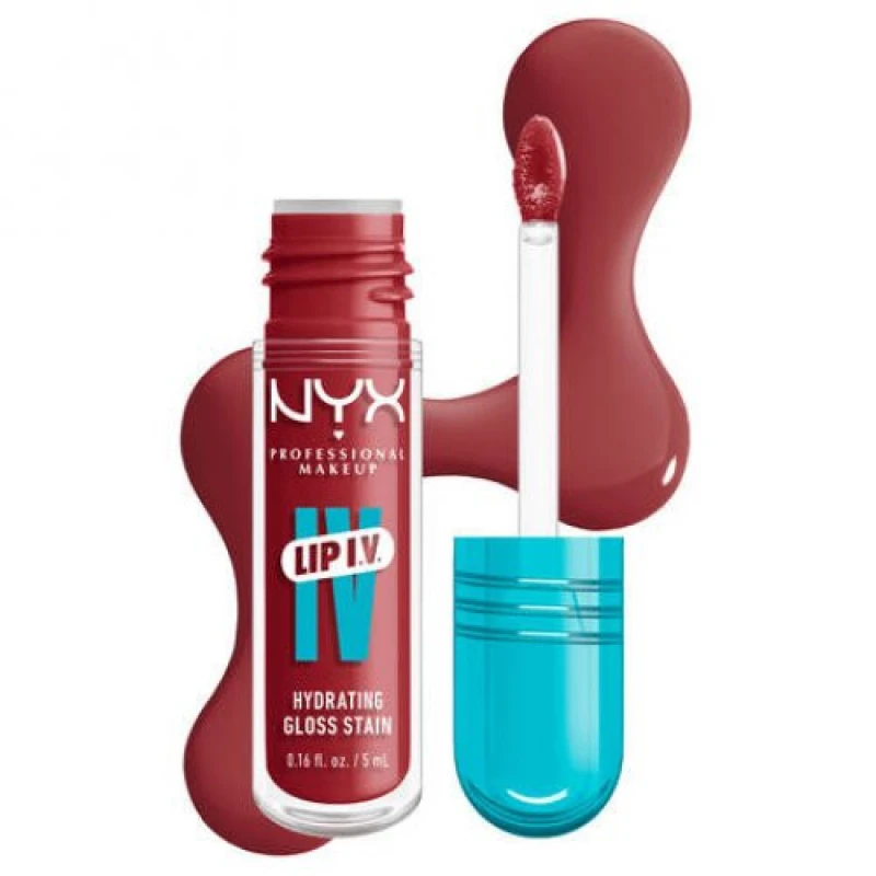 Image of NYX Lip I.V. Hydrating Gloss Stain Bubblegm Burst 5 ml