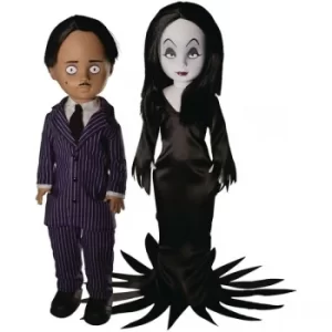 Image of Gomez & Morticia (The Addams Family) Living Dead Dolls Mezco Figures