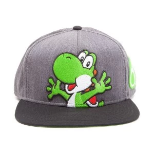 Image of Nintendo - Super Mario Bros. Yoshi and Egg Snapback Baseball Cap