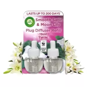 Image of Airwick Smooth Satin & Moon Lily Plug In Twin Refill, 2x17ml