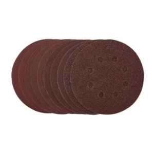 Image of Draper Sanding Discs, 125mm, Hook & Loop, Assorted Grit, (Pack of 10)