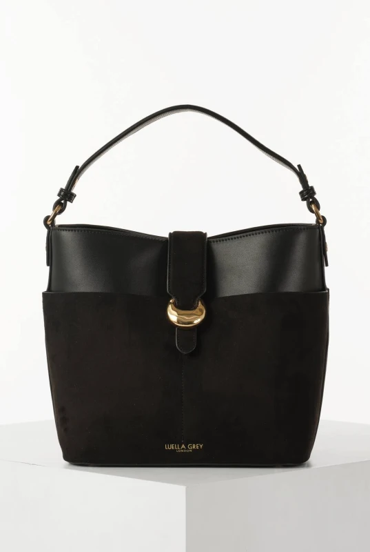 Image of Luella Grey Womens 'Indra' Bucket Crossbody in Black Female One Size