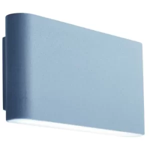 Image of LED Outdoor Aluminium Wall Light Grey with Frosted Diffuser IP44