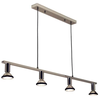 Image of Linea Verdace Lighting - Linea Verdace Parrot Straight Bar Pendant Ceiling Light Chrome