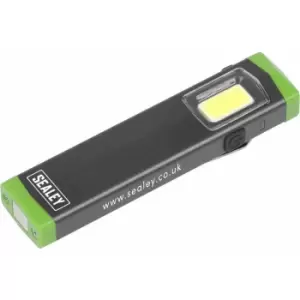 Image of Loops - Mini Aluminium Hand Torch - 3W cob LED - Rechargeable - 2 Brightness Settings