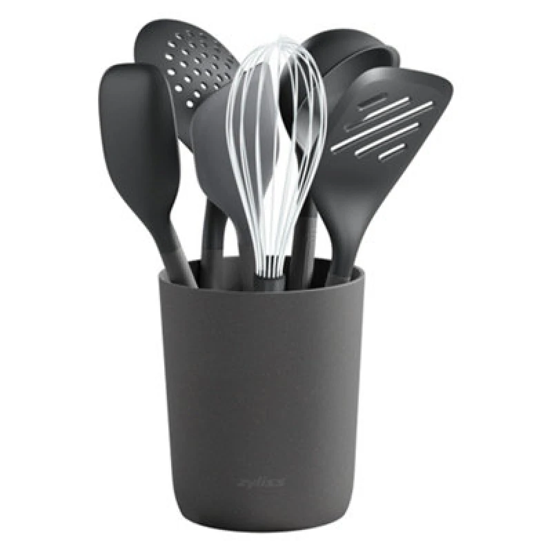 Image of Zyliss 7 Piece Silicone Kitchen Utensil Set - Grey