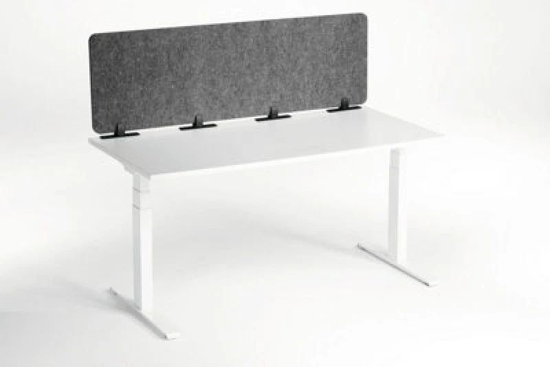 Image of Durable Durable Recycled Felt Desk Divider Panel 160cm Grey 313558 313558