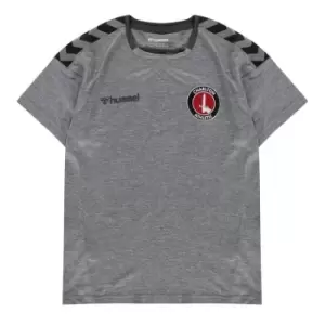 Image of Hummel Charlton Athletic Shirt 2020 2021 Juniors - Black