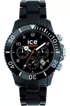 Image of Big Ice-Watch Chrono - Black plastic big Chronograph Watch CH.BK.B.P.12