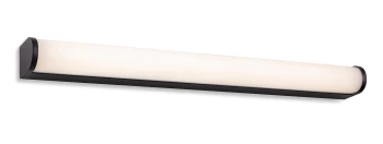 Image of Bravo Bathroom LED Wall Light - 600mm Black with Opal Diffuser IP44