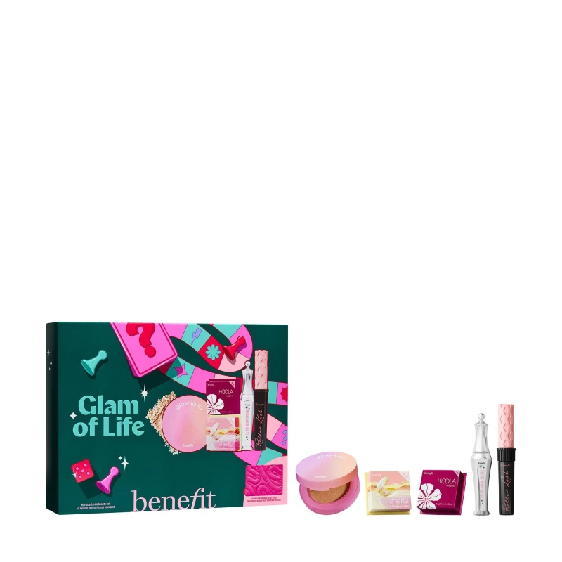 Image of Benefit Glam of Life Mascara Brow and Cheek 5 Piece Makeup Gift Set Worth 120.50 with Limited Edi Multi female One Size