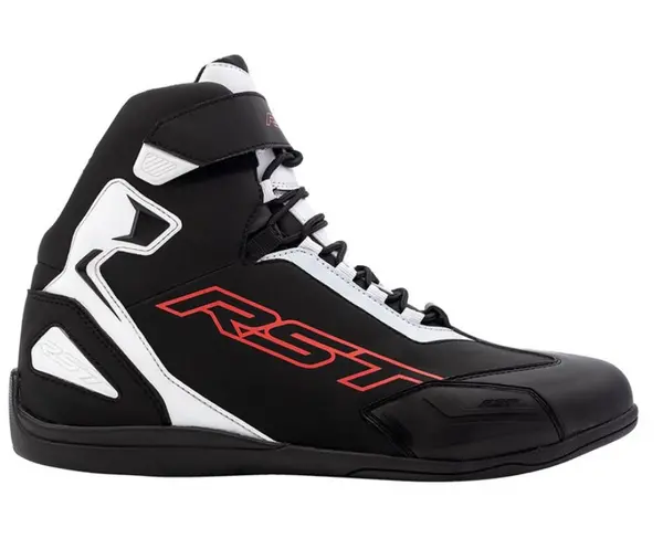 Image of RST Sabre Moto Shoe Mens Ce Boot Black White Red Size 45