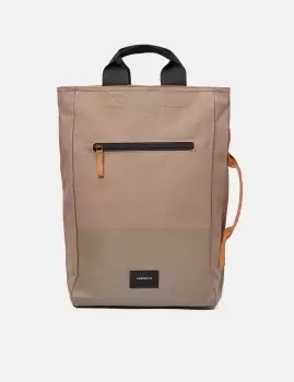 Image of Sandqvist Tony Tote Backpack (Vegan) - Fossil/Orange