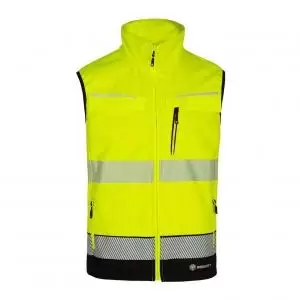 Image of Beeswift DELTIC HI-VIS GILET TWO-TONE Saturn Yellow N M BSDBWTTSYNM