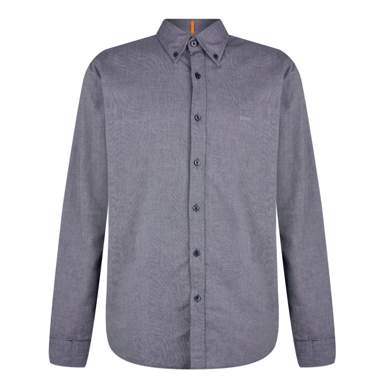 Image of Boss Rickert Long Sleeve Shirt - Blue Blue L