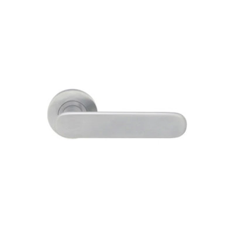 Image of Spira Brass Skyla Lever Door Handle Satin Chrome