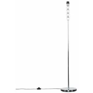 Image of Chrome & Clear Acrylic Ball Floor Lamp Base