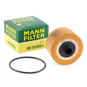 Image of MANN-FILTER Oil filter HU 10 002 z Engine oil filter MERCEDES-BENZ,RENAULT,NISSAN,A-Klasse (W177),CITAN Kasten (415),Citan Kombi / Tourer (415)