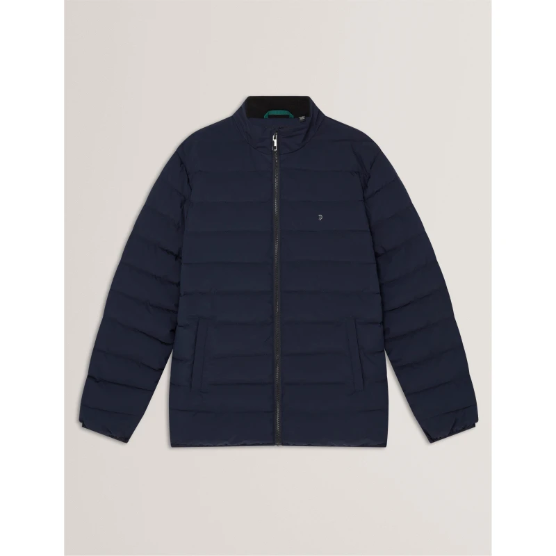 Image of Ted Baker Mens Lightweight Puffer Jacket Navy male S (2)