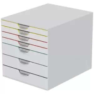 Image of Durable VARICOLOR MIX 7 762727 Desk drawer box Grey A4, C4 No. of drawers: 7