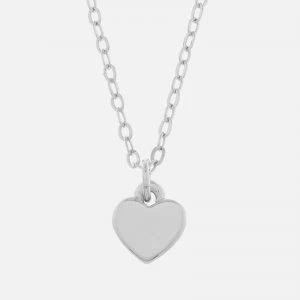 Image of Ted Baker Womens Hara Tiny Heart Pendant Necklace - Silver - Rose Gold