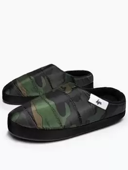 Image of Hype Boys Camo Slippers - Green, Camo, Size 10-11 Younger
