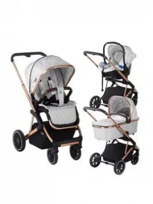 Image of My Babiie Dani Dyer Rose Gold Marble Belgravia Travel System